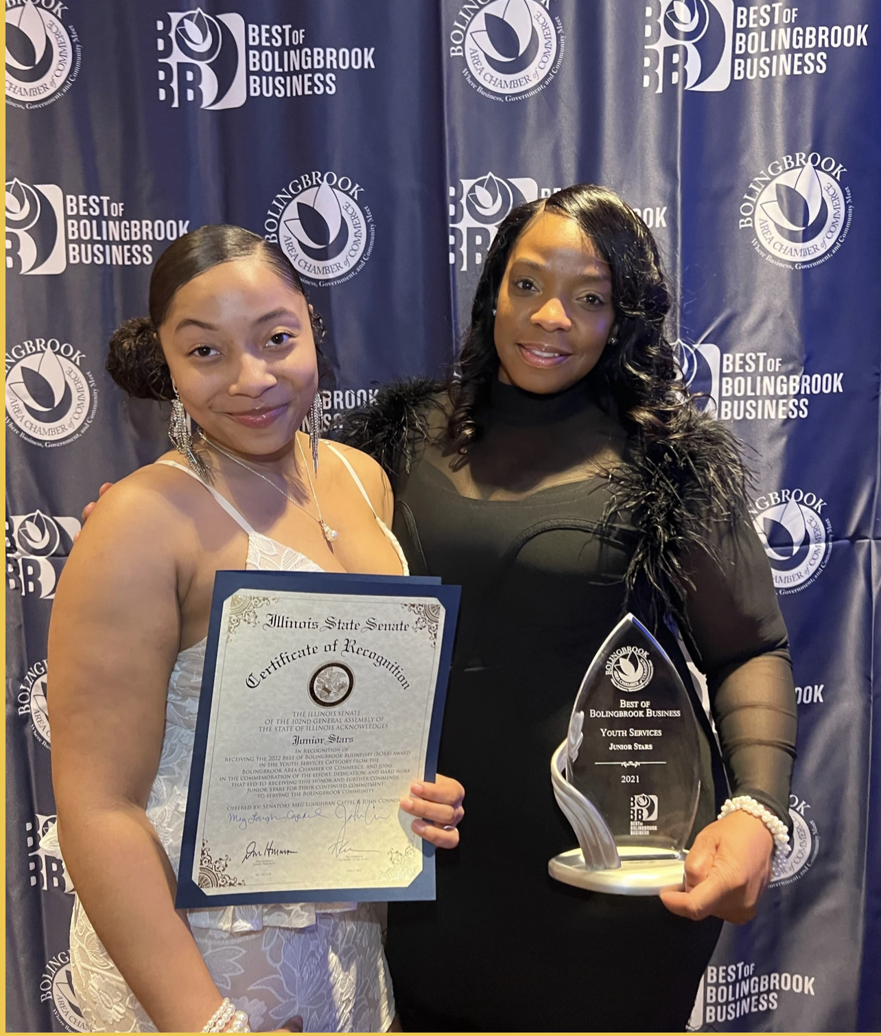 Junior Stars — Illinois State Senate Certificate of Recognition