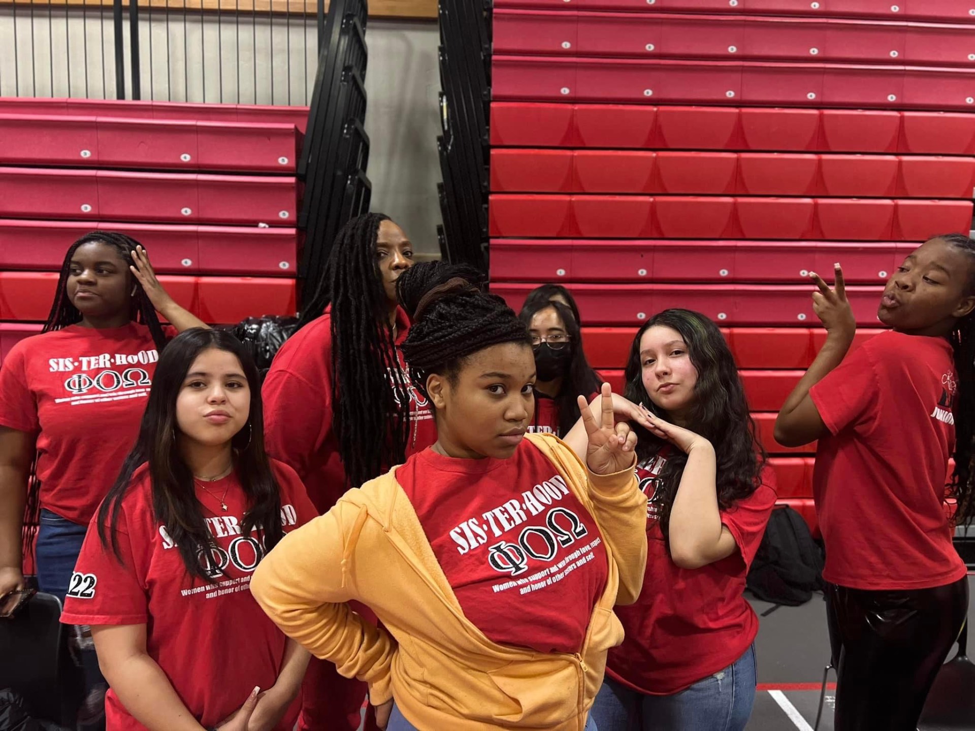 Junior Stars sisterhood pep rally